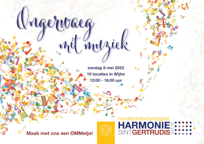 Aankondiging programma harmonie Wijlre