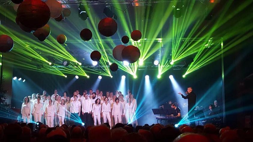 feest, optreden, party