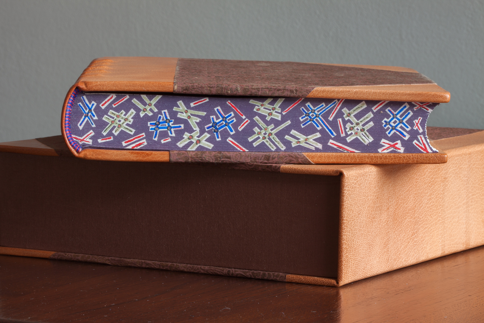 Dit is een afbeelding van een gotische binding